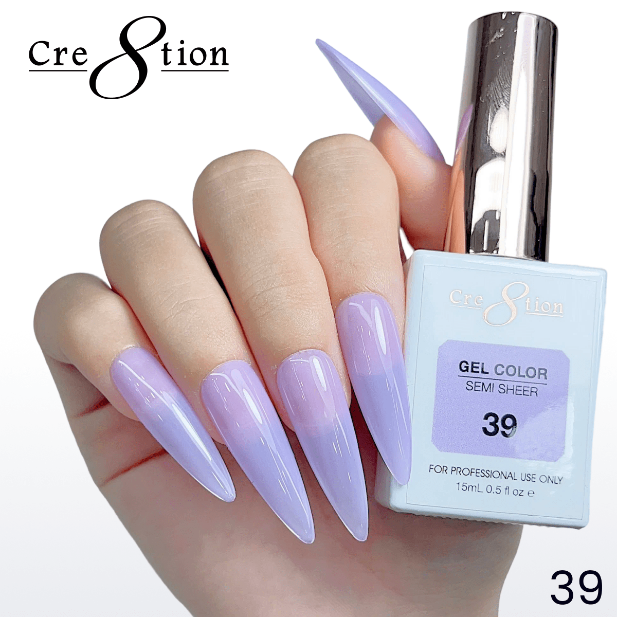 Cre8tion Hema Free Semi-Sheer 0.5oz - Mauve Series 39