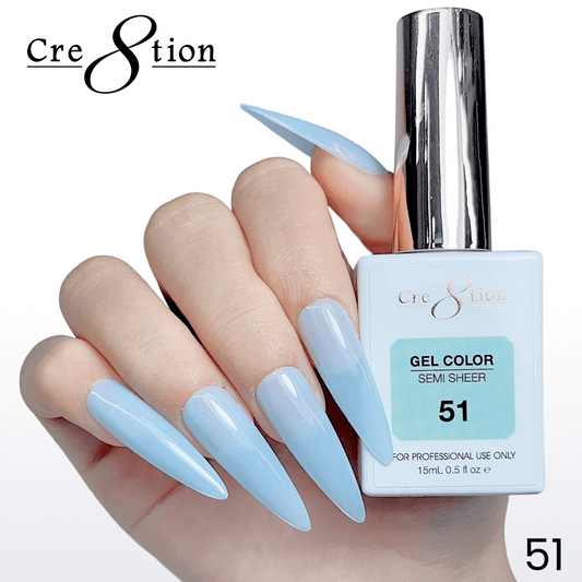 Cre8tion Hema Free Semi-Sheer 0.5oz - Mint Sky Series 51