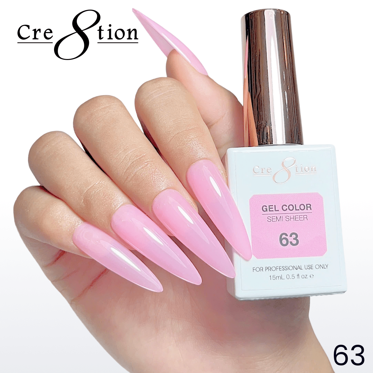 Cre8tion Hema Free Semi-Sheer 0.5oz - Neon Series 63