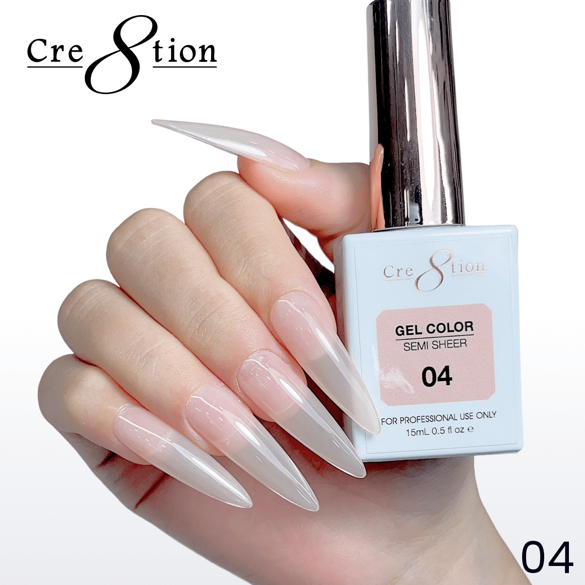 Cre8tion Hema Free Semi-Sheer 0.5oz - Nude Series 04