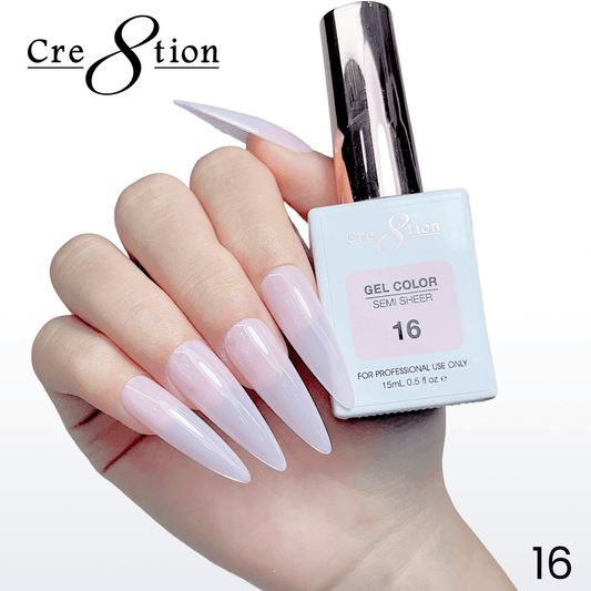 Cre8tion Hema Free Semi-Sheer 0.5oz - Pink Series 16