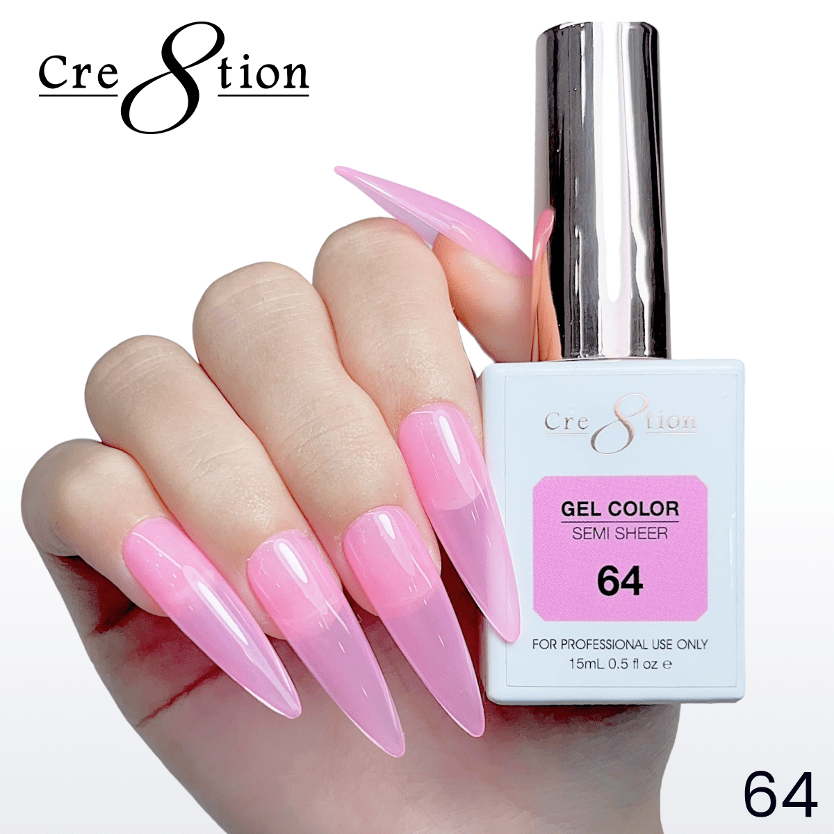Cre8tion Hema Free Semi-Sheer 0.5oz - Neon Series 64