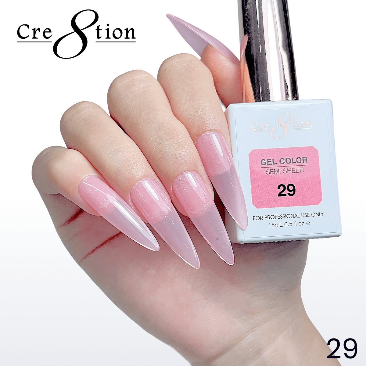 Cre8tion Hema Free Semi-Sheer 0.5oz - Coral Series 29