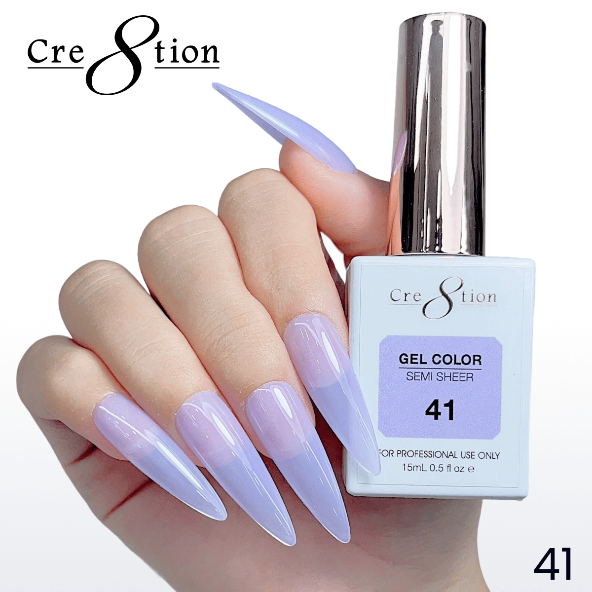 Cre8tion Hema Free Semi-Sheer 0.5oz - Mauve Series 41