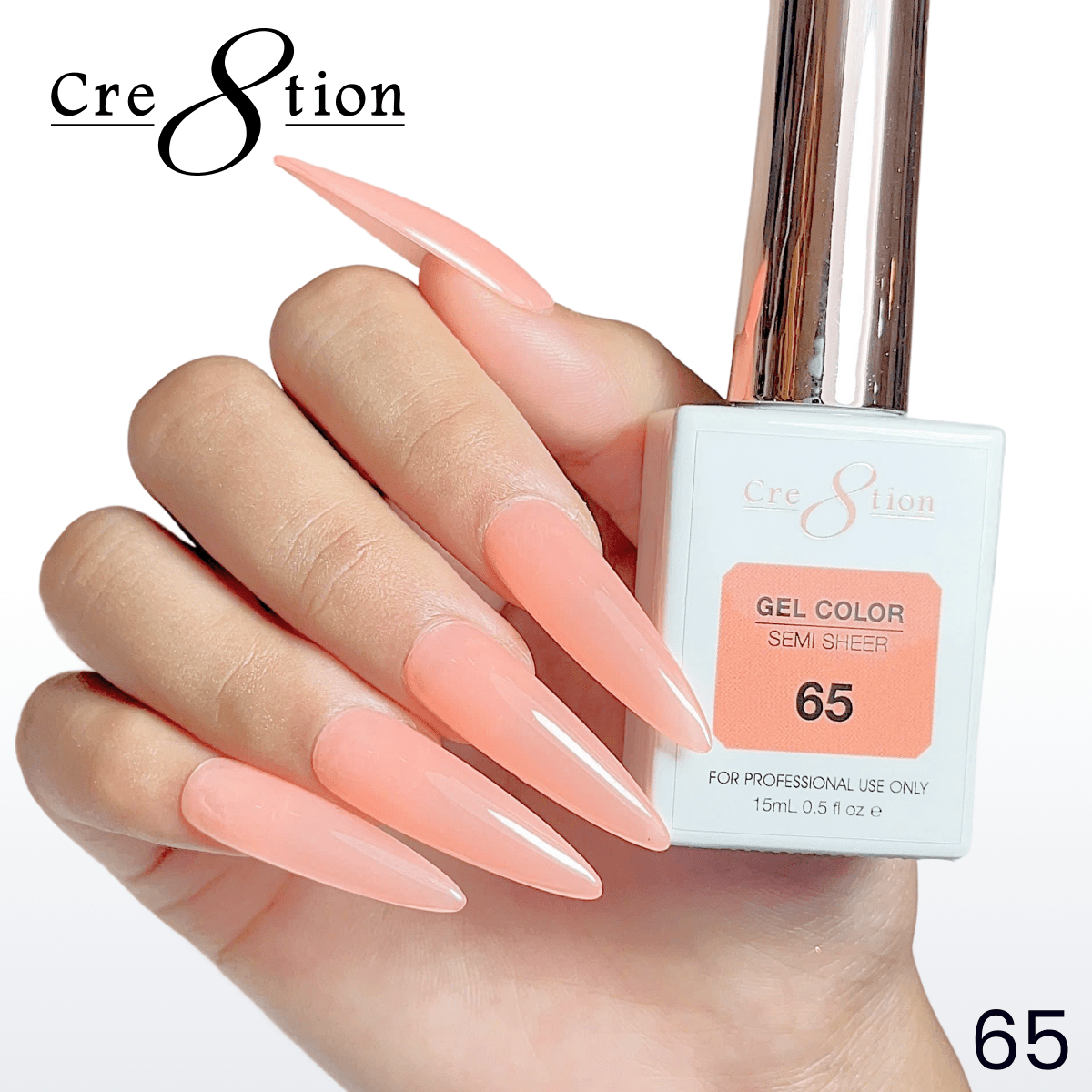 Cre8tion Hema Free Semi-Sheer 0.5oz - Neon Series 65
