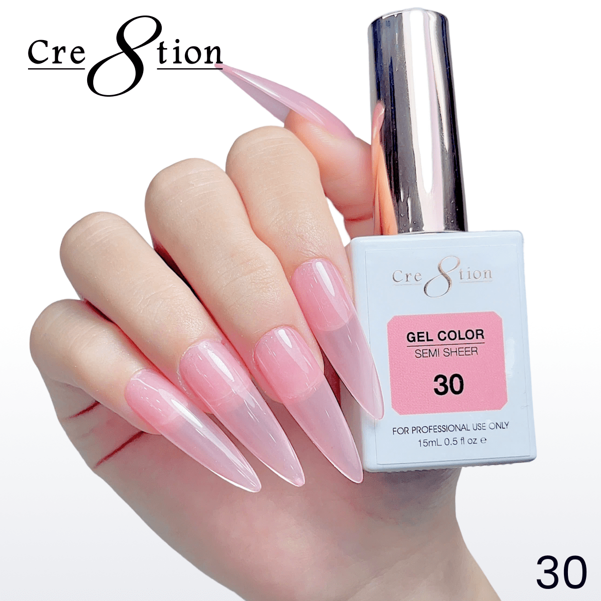 Cre8tion Hema Free Semi-Sheer 0.5oz - Coral Series 30
