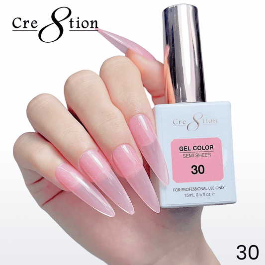 Cre8tion Hema Free Semi-Sheer 0.5oz - Coral Series 30