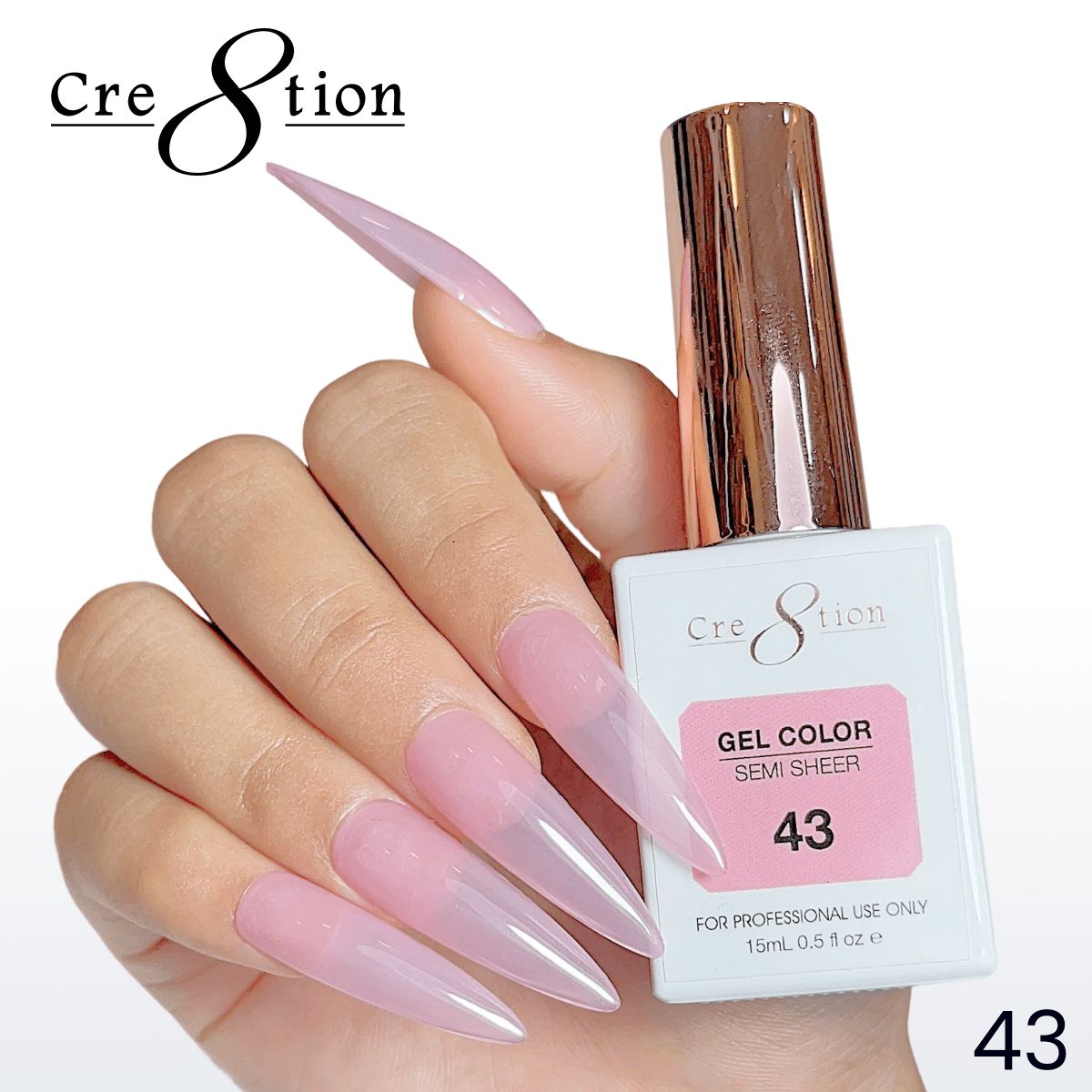 Cre8tion Hema Free Semi-Sheer 0.5oz - Mauve Series 42