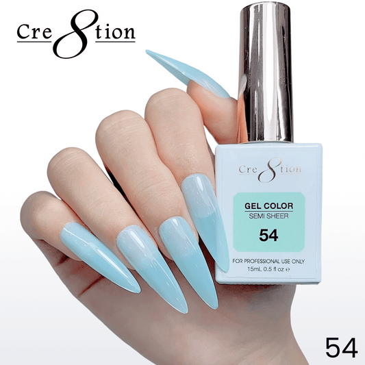 Cre8tion Hema Free Semi-Sheer 0.5oz - Mint Sky Series 54