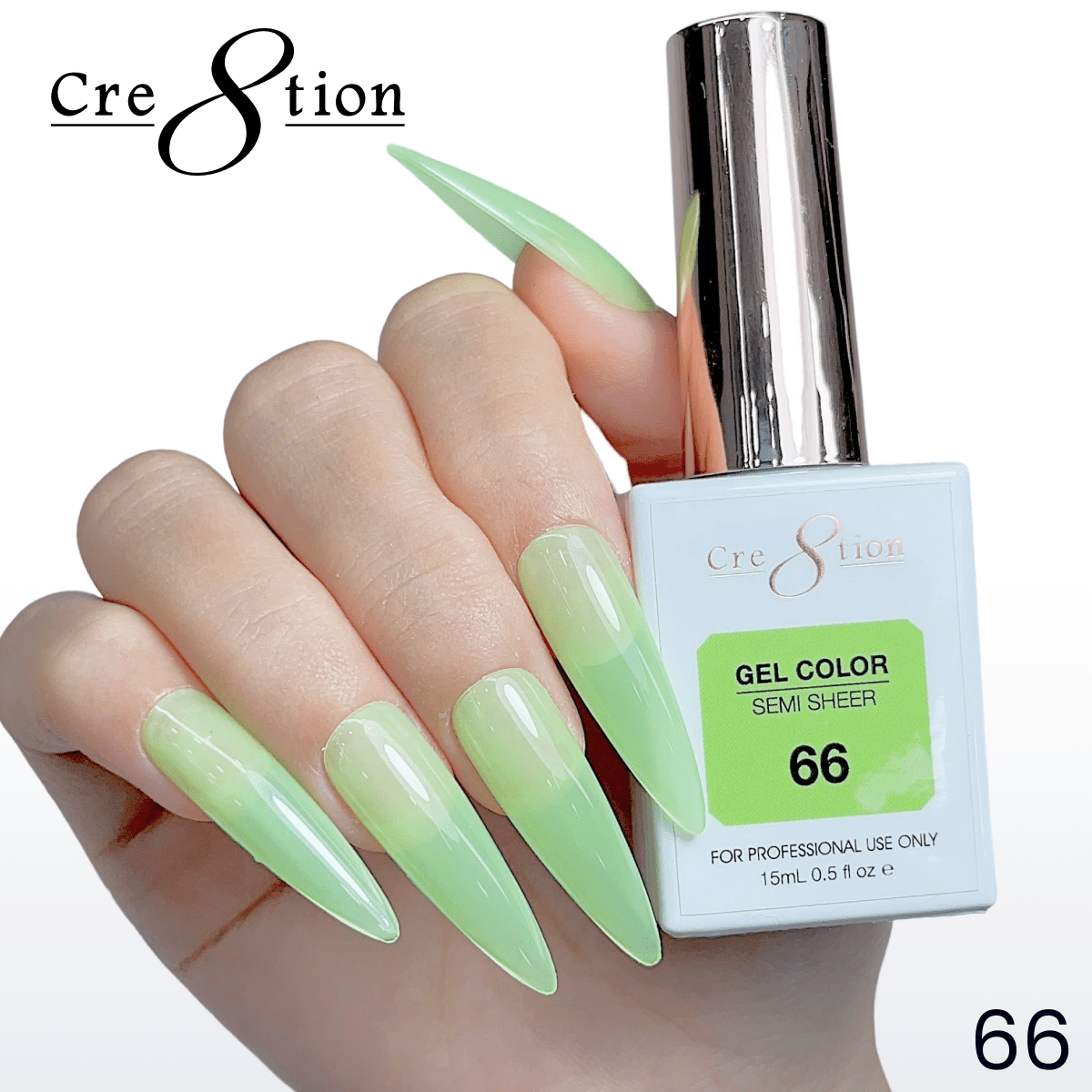 Cre8tion Hema Free Semi-Sheer 0.5oz - Neon Series 66