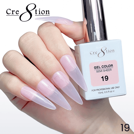 Cre8tion Hema Free Semi-Sheer 0.5oz - Pink Series 19