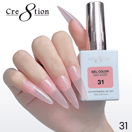 Cre8tion Hema Free Semi-Sheer 0.5oz - Coral Series 31