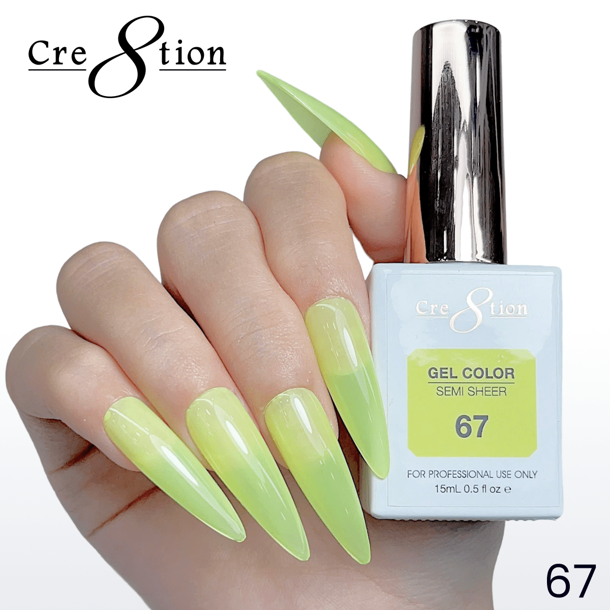 Cre8tion Hema Free Semi-Sheer 0.5oz - Neon Series 67