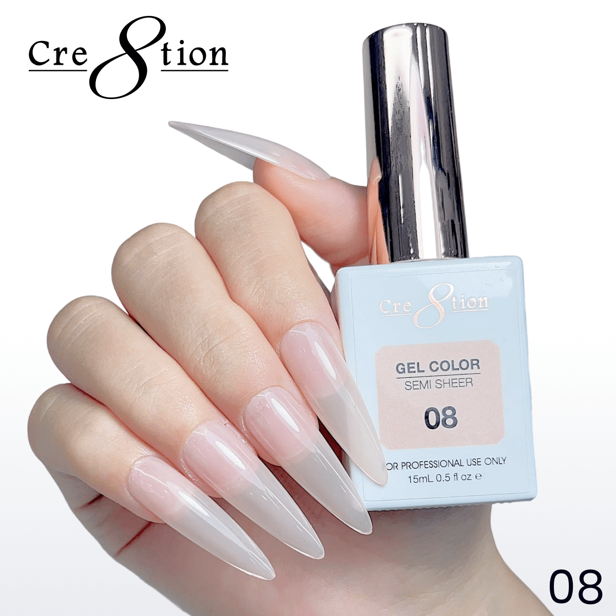 Cre8tion Hema Free Semi-Sheer 0.5oz - Nude Series 08