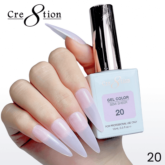 Cre8tion Hema Free Semi-Sheer 0.5oz - Pink Series 20