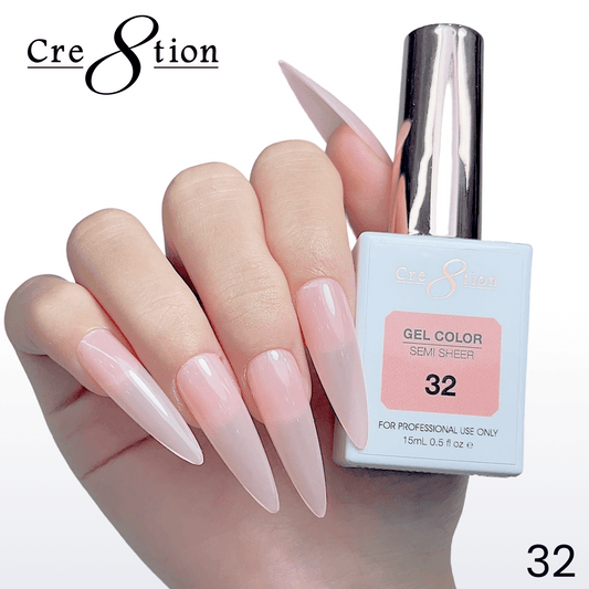 Cre8tion Hema Free Semi-Sheer 0.5oz - Coral Series 32