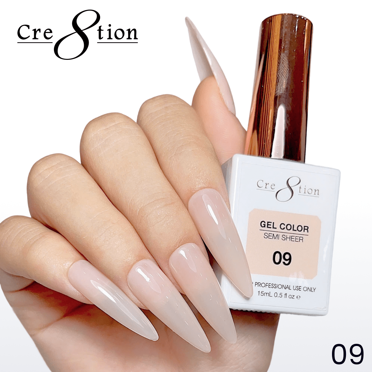 Cre8tion Hema Free Semi-Sheer 0.5oz - Nude Series 09