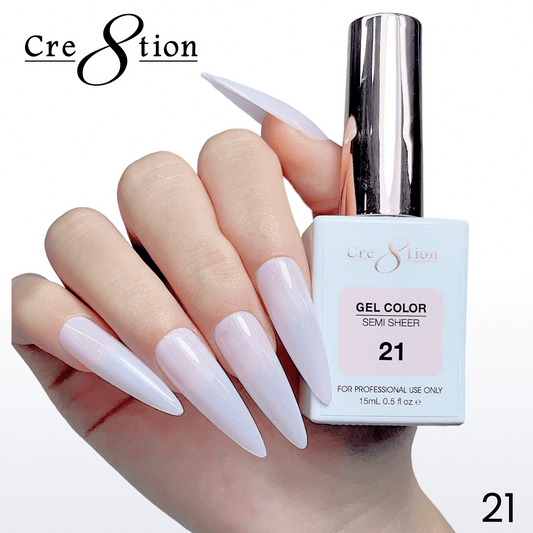 Cre8tion Hema Free Semi-Sheer 0.5oz - Pink Series 21