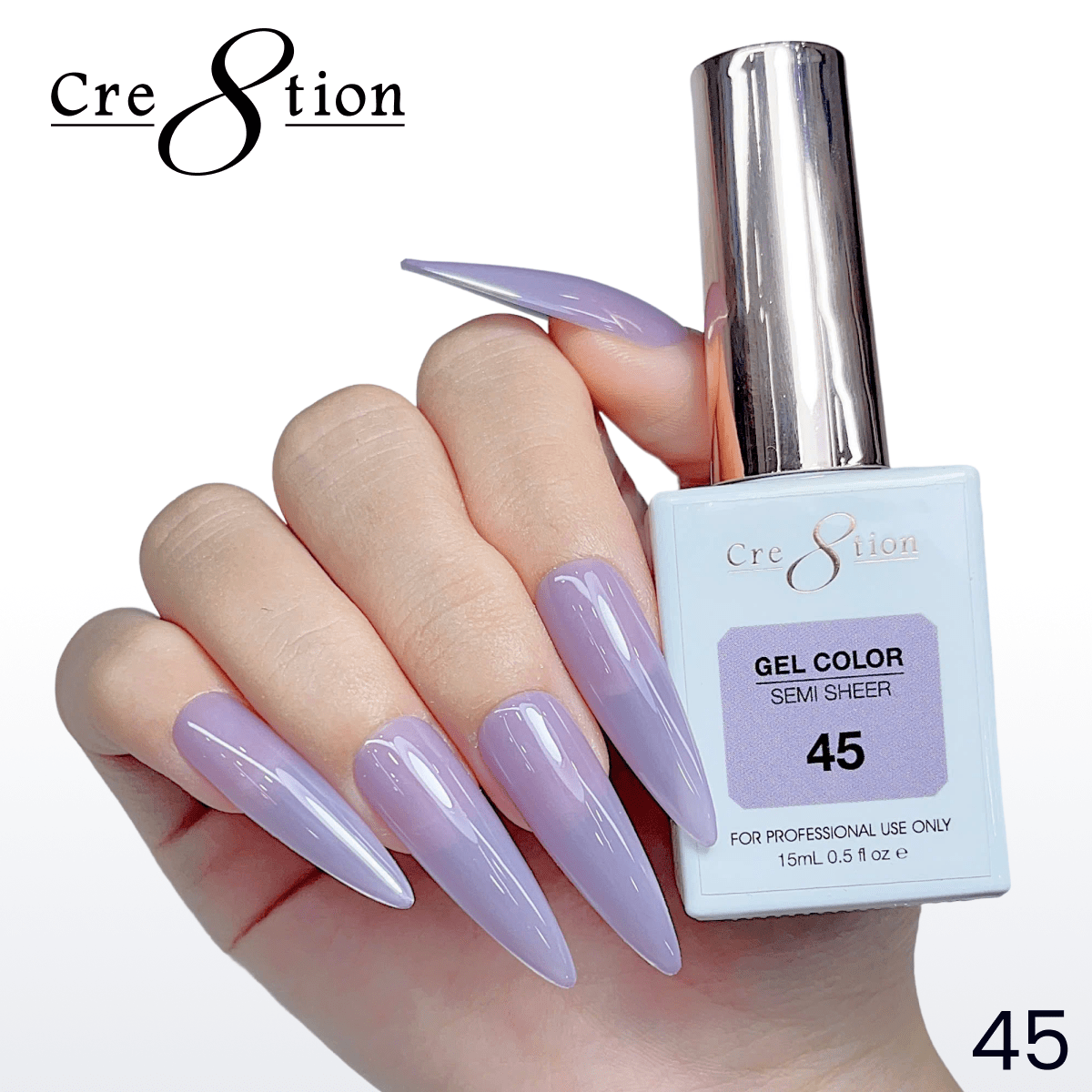 Cre8tion Hema Free Semi-Sheer 0.5oz - Mauve Series 45