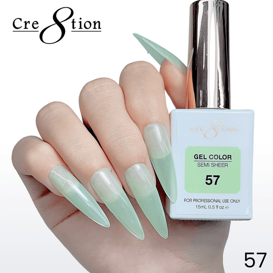 Cre8tion Hema Free Semi-Sheer 0.5oz - Mint Sky Series 57