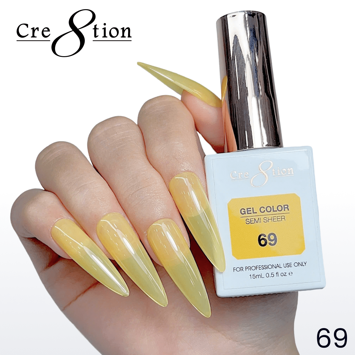 Cre8tion Hema Free Semi-Sheer 0.5oz - Neon Series 69