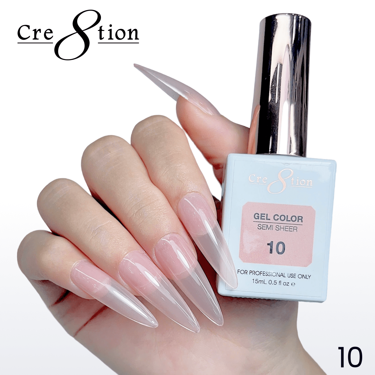 Cre8tion Hema Free Semi-Sheer 0.5oz - Nude Series 10