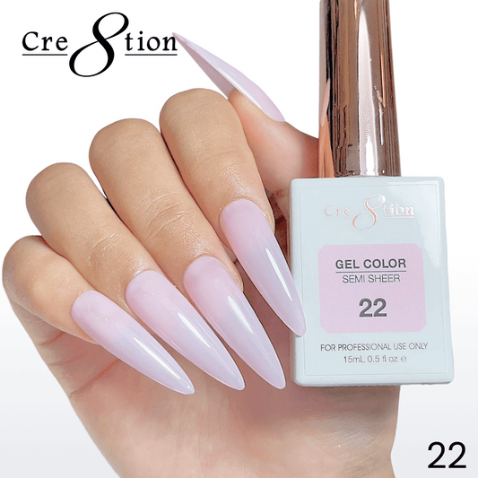 Cre8tion Hema Free Semi-Sheer 0.5oz - Pink Series 22