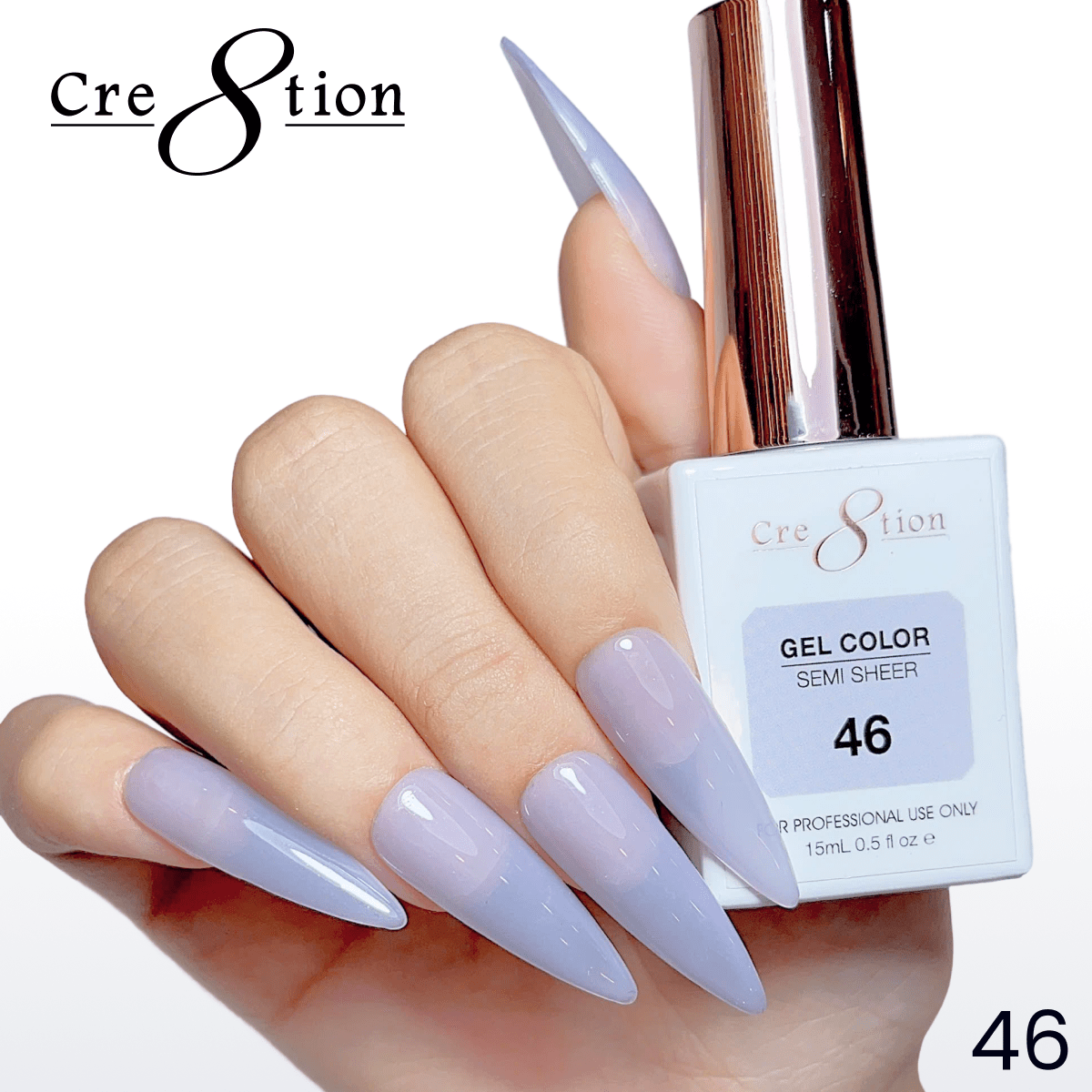 Cre8tion Hema Free Semi-Sheer 0.5oz - Mauve Series 46