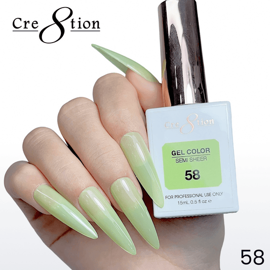 Cre8tion Hema Free Semi-Sheer 0.5oz - Mint Sky Series 58