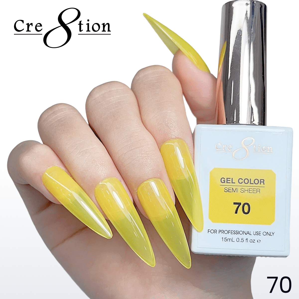 Cre8tion Hema Free Semi-Sheer 0.5oz - Neon Series 70