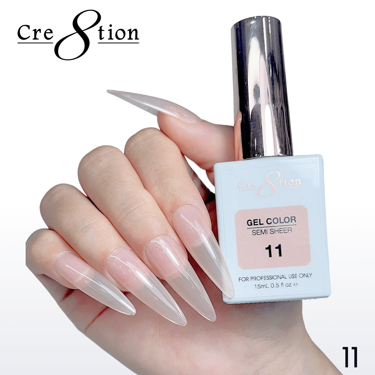 Cre8tion Hema Free Semi-Sheer 0.5oz - Nude Series 11