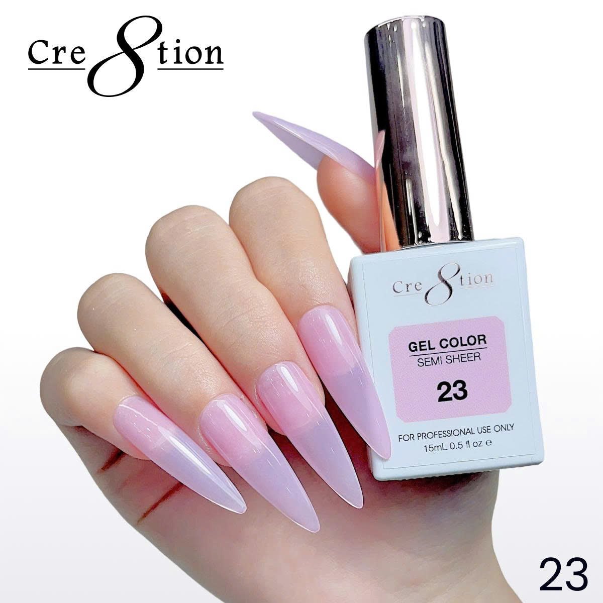 Cre8tion Hema Free Semi-Sheer 0.5oz - Pink Series 23