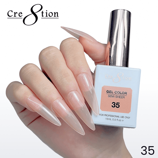 Cre8tion Hema Free Semi-Sheer 0.5oz - Coral Series 35