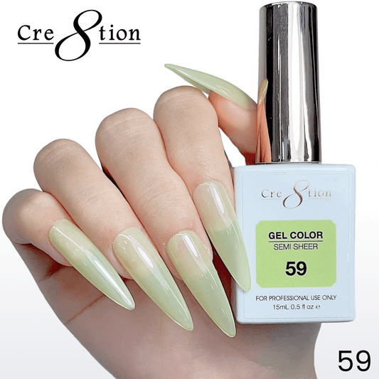 Cre8tion Hema Free Semi-Sheer 0.5oz - Mint Sky Series 59