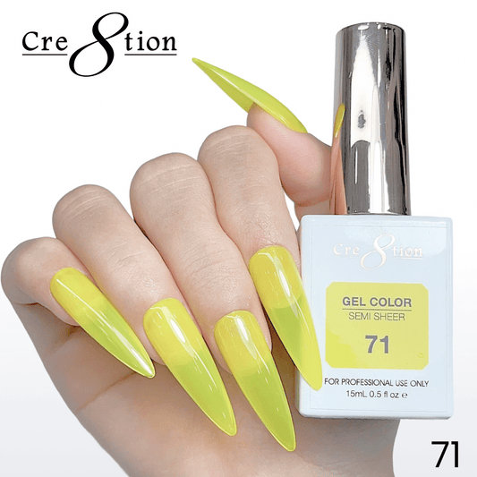 Cre8tion Hema Free Semi-Sheer 0.5oz - Neon Series 71