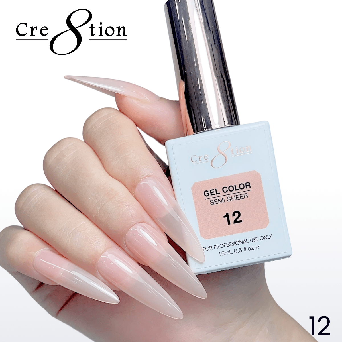 Cre8tion Hema Free Semi-Sheer 0.5oz - Nude Series 12