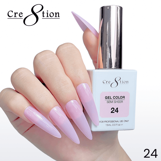 Cre8tion Hema Free Semi-Sheer 0.5oz - Pink Series 24