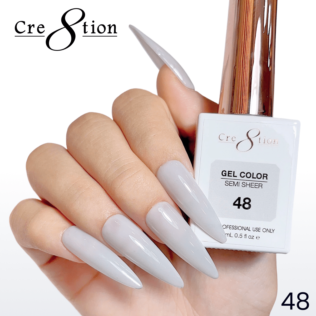 Cre8tion Hema Free Semi-Sheer 0.5oz - Mauve Series 48