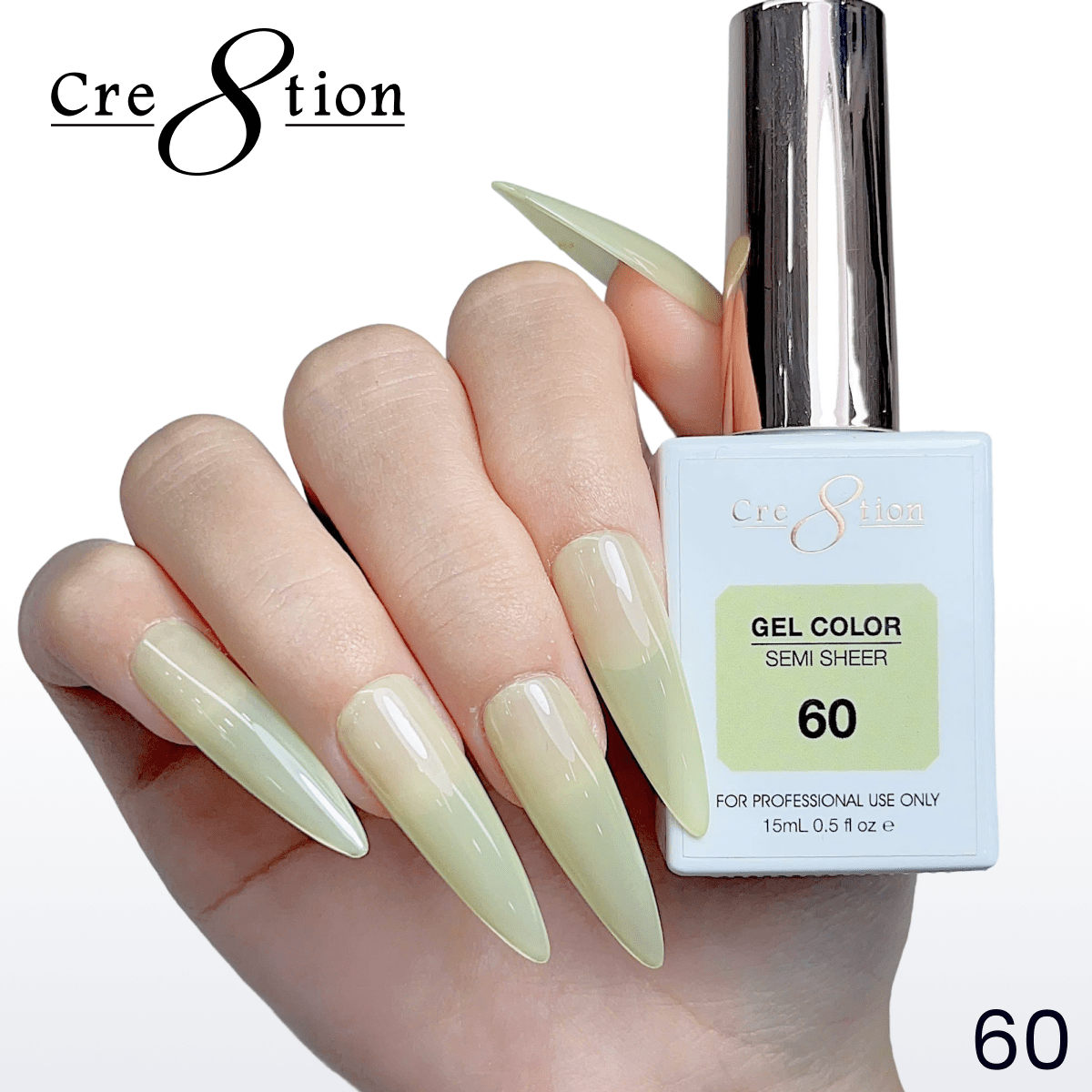 Cre8tion Hema Free Semi-Sheer 0.5oz - Mint Sky Series 60