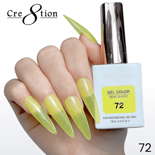 Cre8tion Hema Free Semi-Sheer 0.5oz - Neon Series 72
