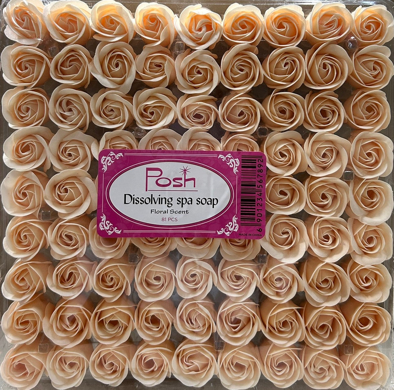 POSH Dissolving Spa Soap 81pcs - Champagne