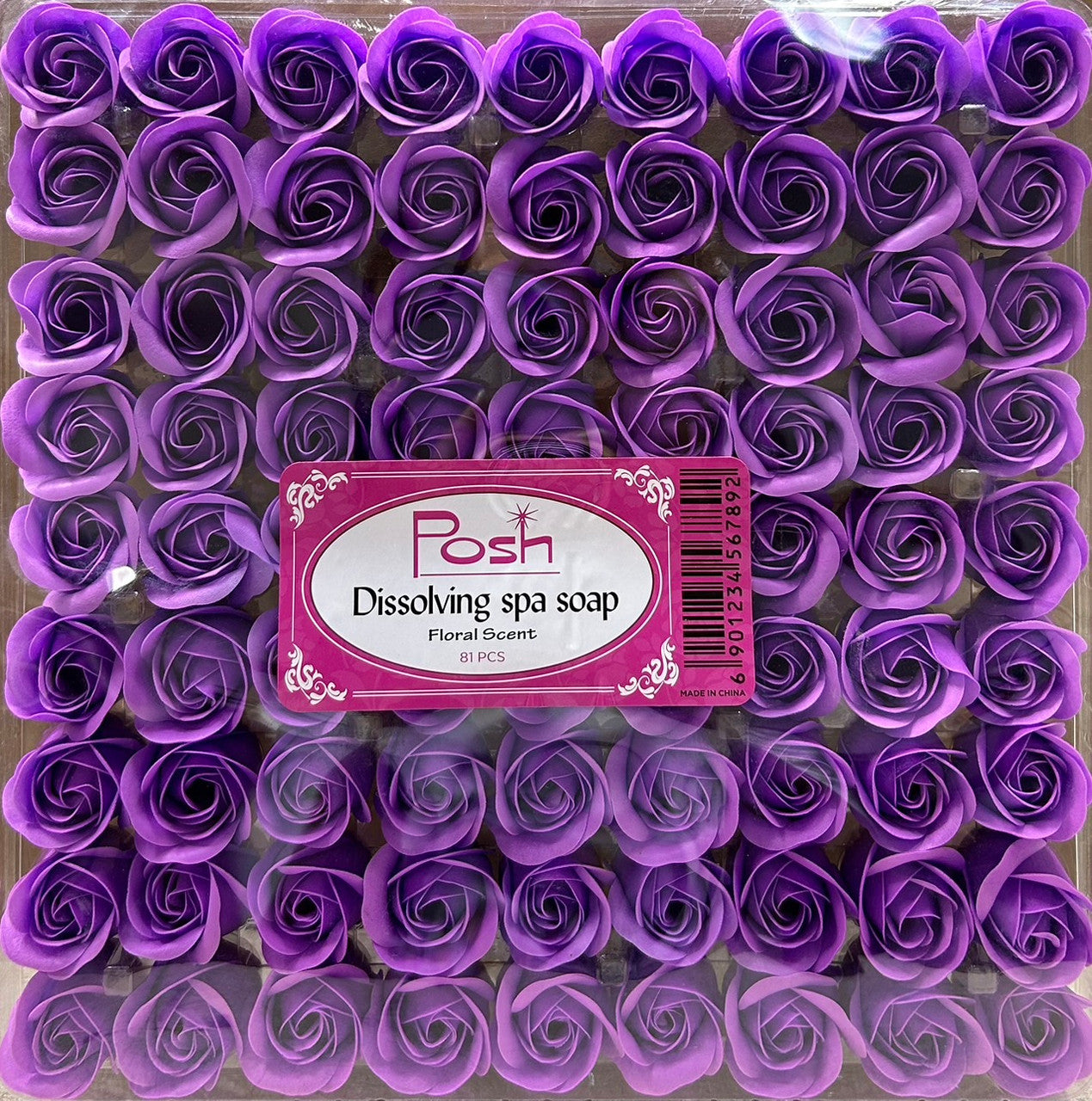 POSH Dissolving Spa Soap 81pcs - Purple