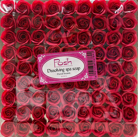 POSH Dissolving Spa Soap 81pcs - Red