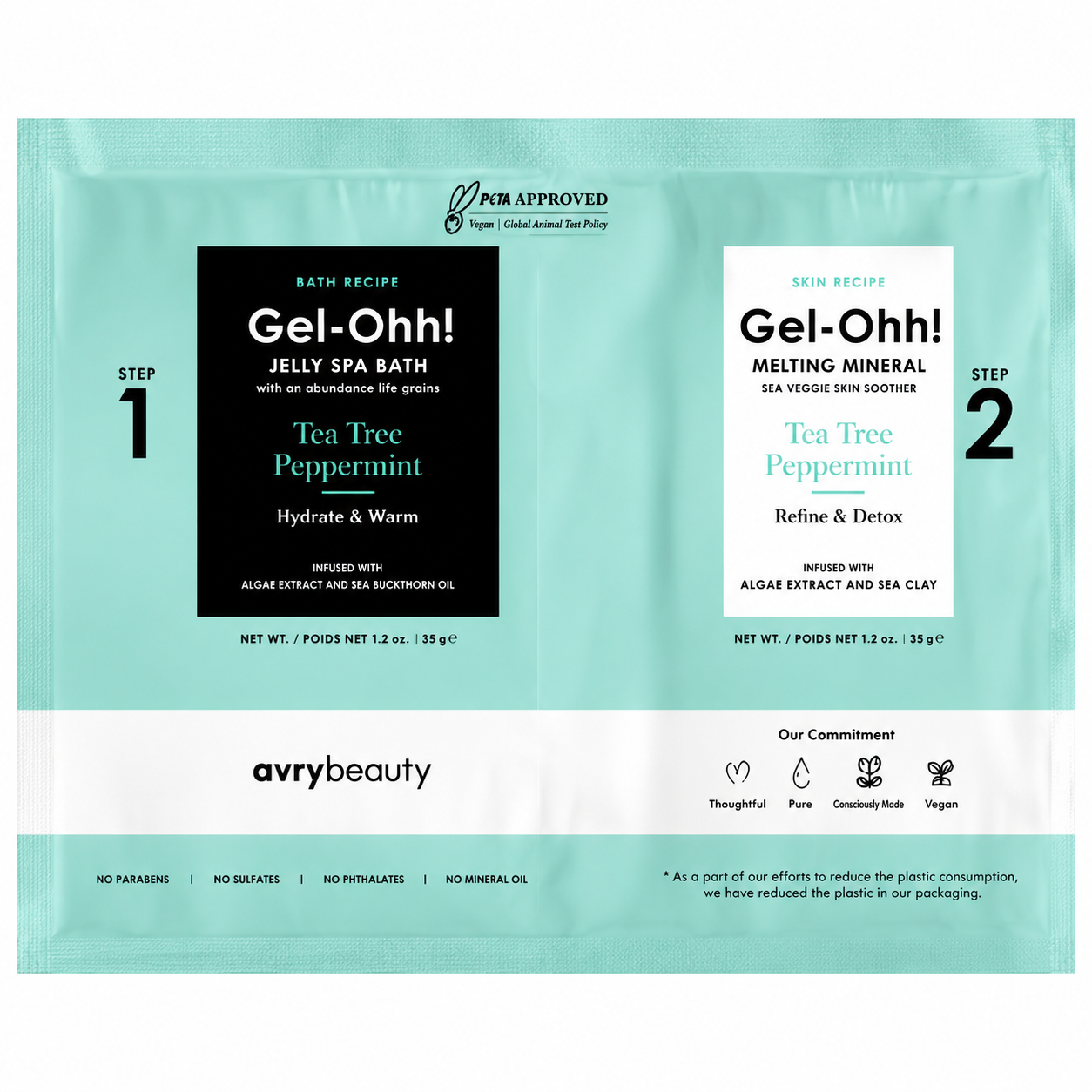 Gel-Ohh Jelly Spa Bath - Tea Tree (Case 120Pcs)