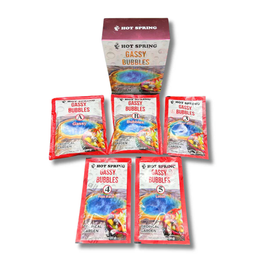 Hot Spring Tropical Garden 5-Step Spa Pedicure Kit – Case 40 Boxes