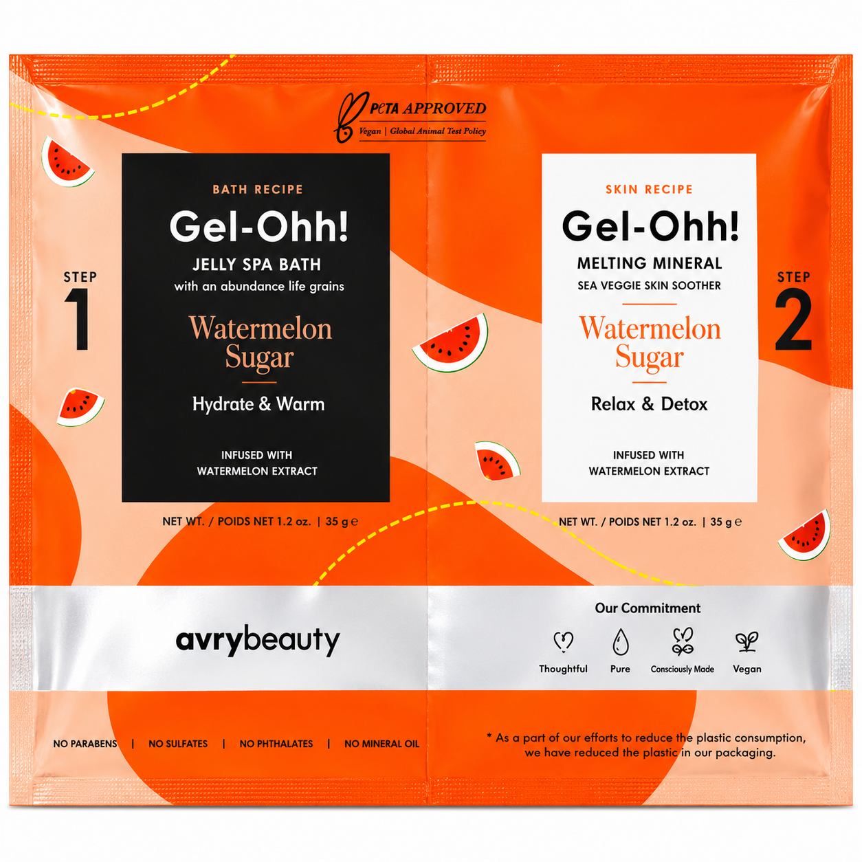Gel-Ohh Jelly Spa Bath - Watermelon Sugar (Case 120Pcs)