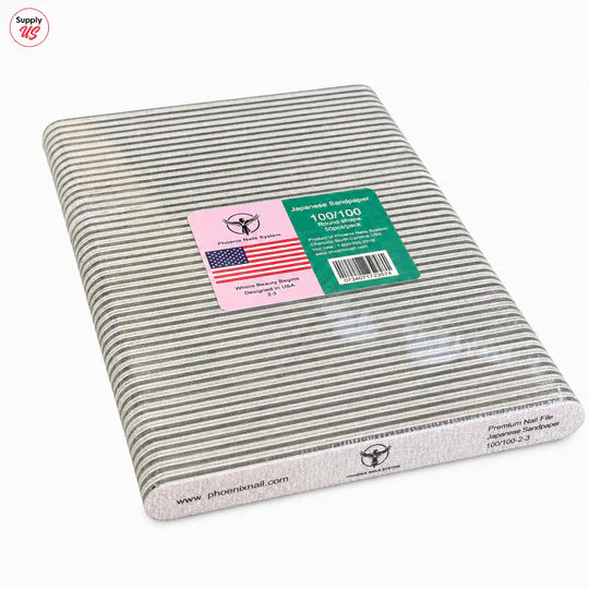 PHOENIX Nail File ZEBRA ROUND FILE 100/100
