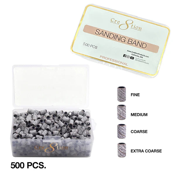 Cre8tion Zebra Sanding Band (Big Box), NEW, X-COARSE (Pk: 500 pcs/box, 72 boxes/case)