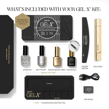 Apres New Signature Gel X Kit with Mini Box Tips NAM