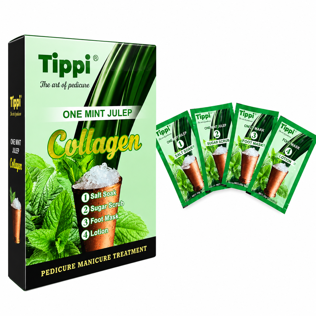 Tippi Collagen Pedi in a Box 4in1 (Case 50 pcs) Pallet 112 Case